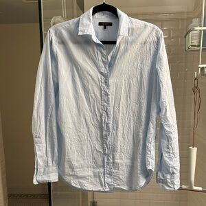 Quince Light Blue Women’s Button Up Shirt in Size S